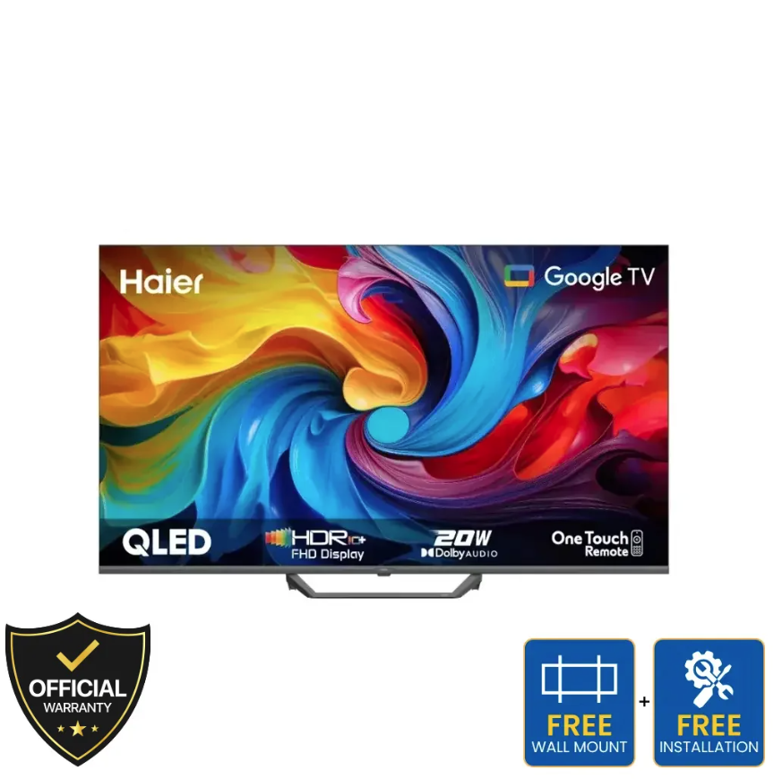 Haier 43 Inch QLED 4K Google TV (H43S80EUX)