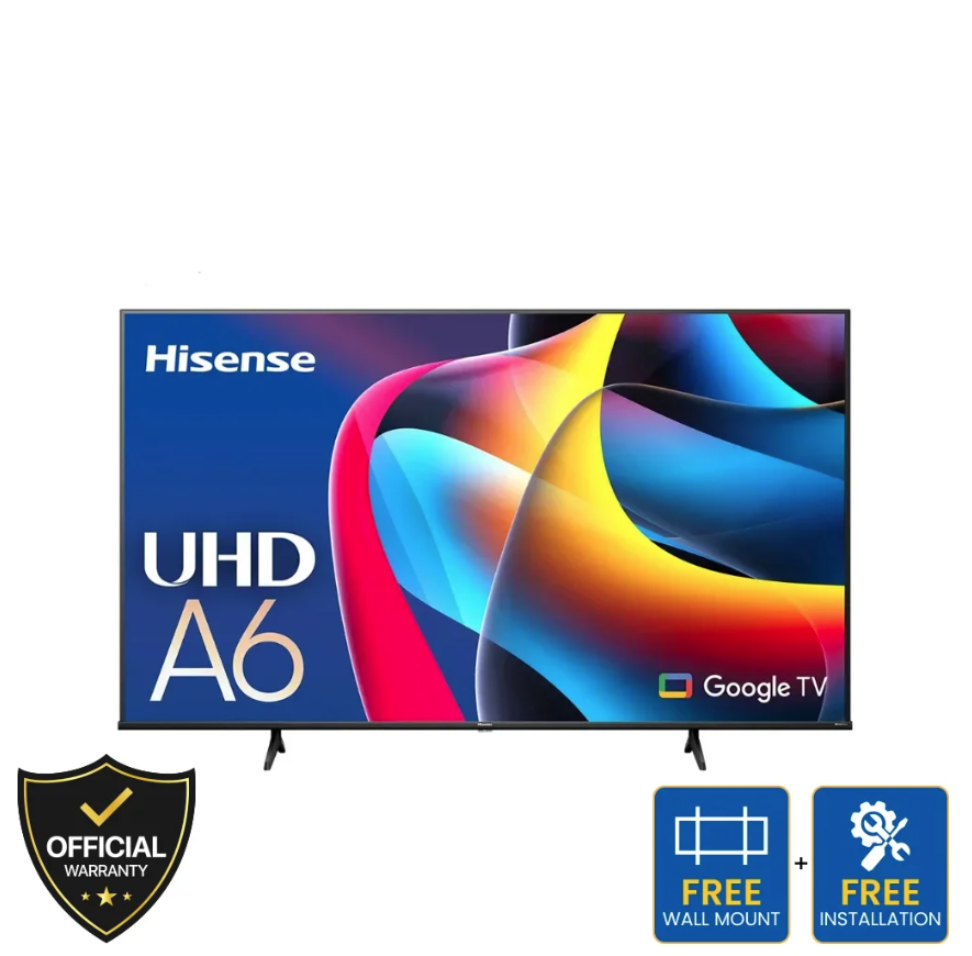 Hisense 65 Inch Class A6 Series LED 4K UHD Google Smart TV (65A6N)