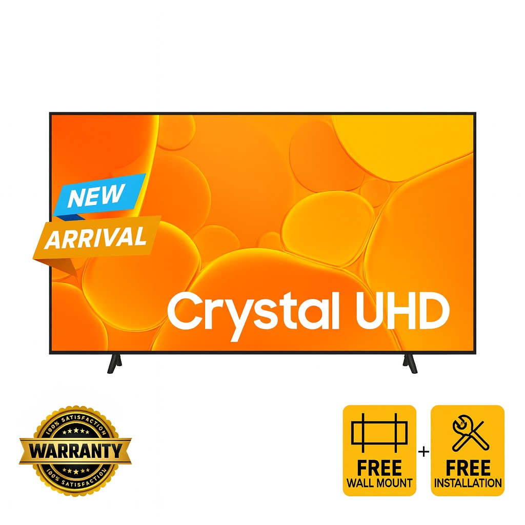 Samsung 43 Inch Crystal UHD 4K Smart TV 2025 (43U8000F)